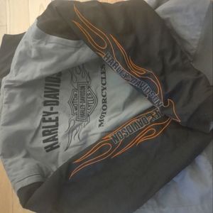 Harley Davidson XL Size Reversible Grey/Black or Black/Grey Warm Jacket